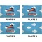 Airplane Set of Rectangular Dinner Plates (Approval)
