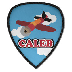 Airplane Iron on Shield Patch A w/ Name or Text