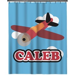 Airplane Extra Long Shower Curtain - 70"x84" (Personalized)