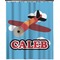 Airplane Extra Long Shower Curtain - 70"x84" (Personalized)