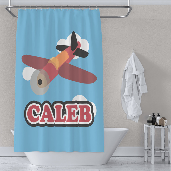 Airplane Shower Curtain Lifestyle