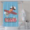 Airplane Shower Curtain Lifestyle