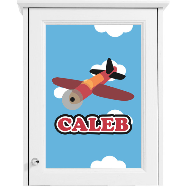 Airplane Single White Cabinet Decal