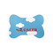 Airplane Bone Shaped Dog Food Mat (Small) (Personalized)