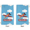Airplane Small Laundry Bag - Front & Back View