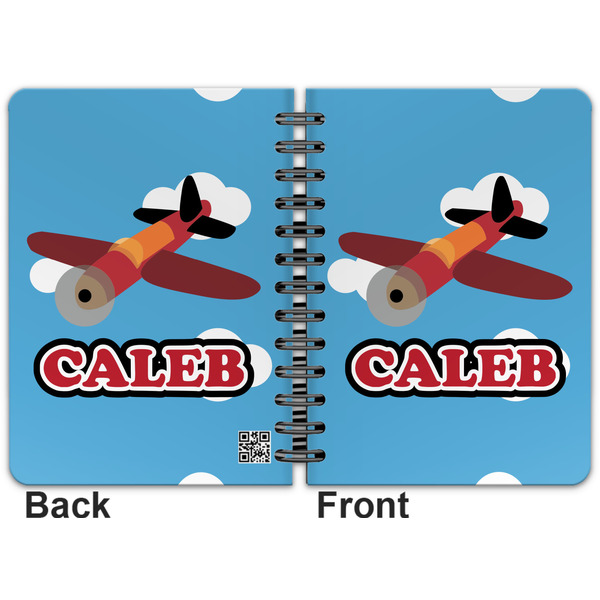 Airplane Spiral Journal 5 x 7 - Apvl