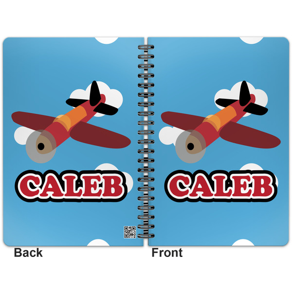 Airplane Spiral Journal 7 x 10 - Apvl