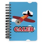 Airplane Spiral Notebook - 5x7 w/ Name or Text