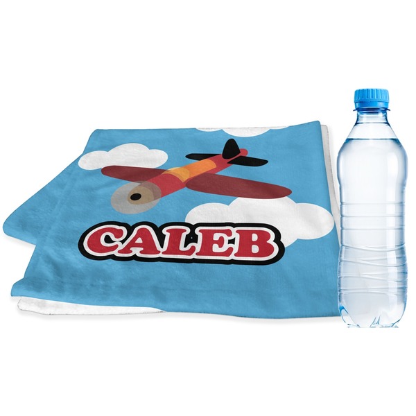 Custom Airplane Sports & Fitness Towel (Personalized)