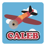 Airplane Square Decal - Small (Personalized)