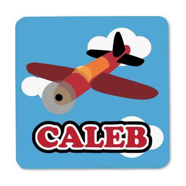 Airplane Square Fridge Magnet - FRONT