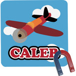 Airplane Square Fridge Magnet (Personalized)