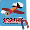 Airplane Square Fridge Magnet (Personalized)