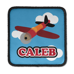 Airplane Iron On Square Patch w/ Name or Text