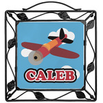 Airplane Square Trivet (Personalized)