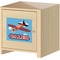 Airplane Square Wall Decal on Wooden Cabinet