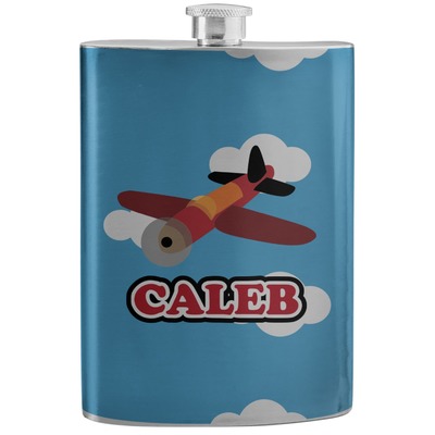 Custom Airplane Stainless Steel Flask (Personalized)