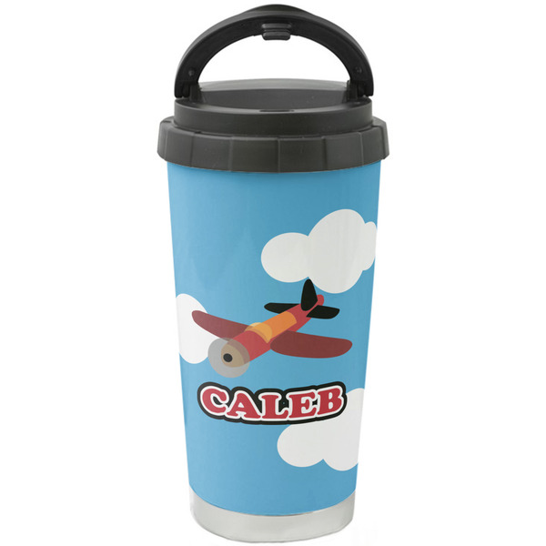 Custom Airplane Stainless Steel Coffee Tumbler (Personalized)