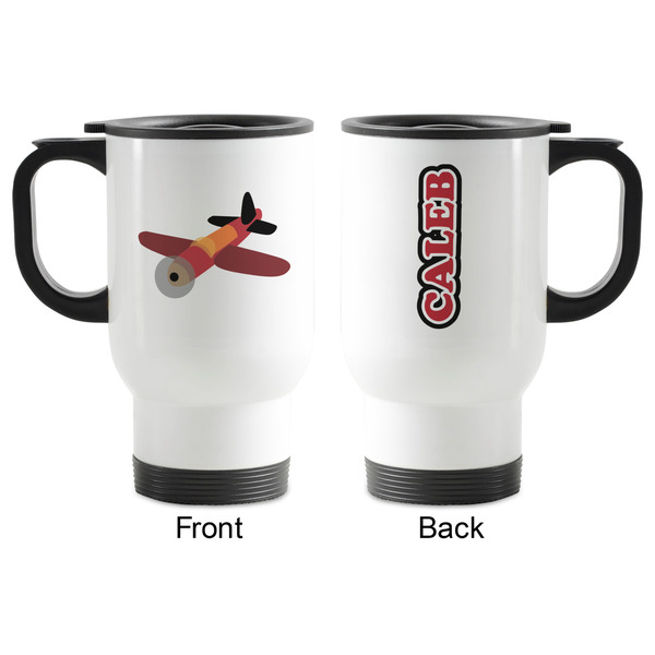Airplane Stainless Steel Travel Mug with Handle - Apvl