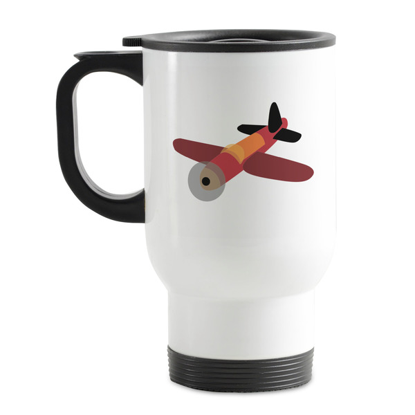 Custom Airplane Stainless Steel Travel Mug with Handle