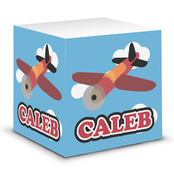 Airplane Sticky Note Cube (Personalized)