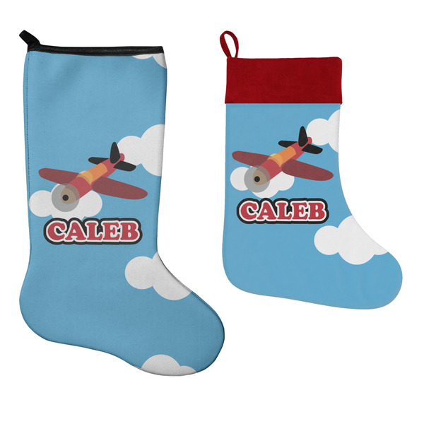 Airplane Stockings - Side by Side compare