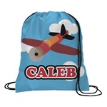 Airplane Drawstring Backpack (Personalized)