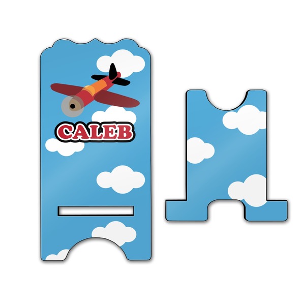 Airplane Stylized Phone Stand - Front & Back - Large