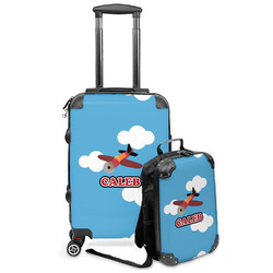 Airplane Kids 2-Piece Luggage Set - Suitcase & Backpack (Personalized)