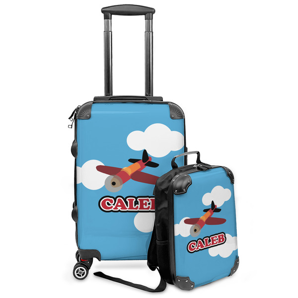 Custom Airplane Kids 2-Piece Luggage Set - Suitcase & Backpack (Personalized)