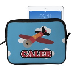 Airplane Tablet Case / Sleeve - Large (Personalized)
