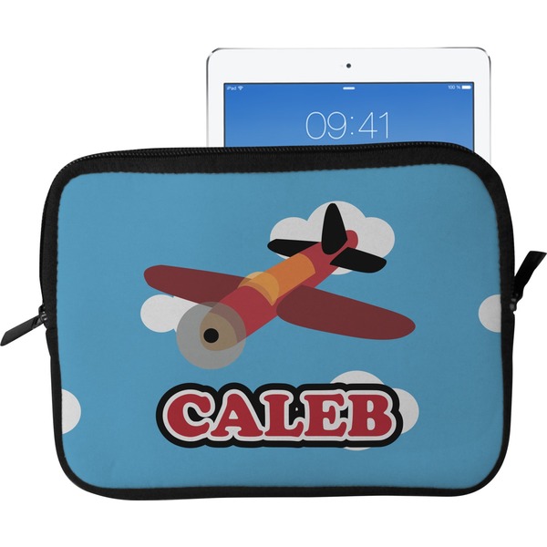 Custom Airplane Tablet Case / Sleeve - Large (Personalized)