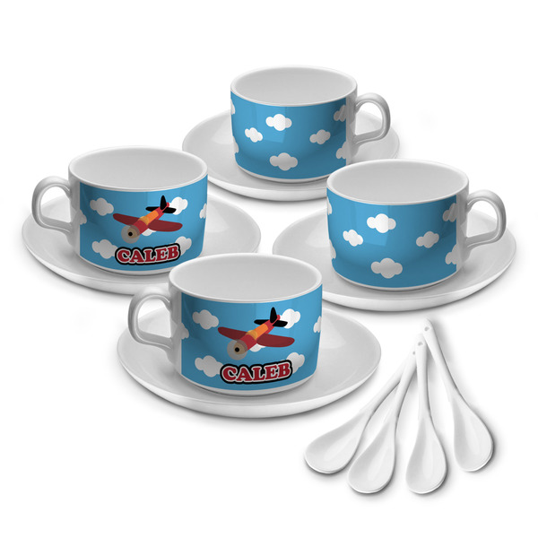Airplane Tea Cup - Set of 4