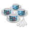 Airplane Tea Cup - Set of 4