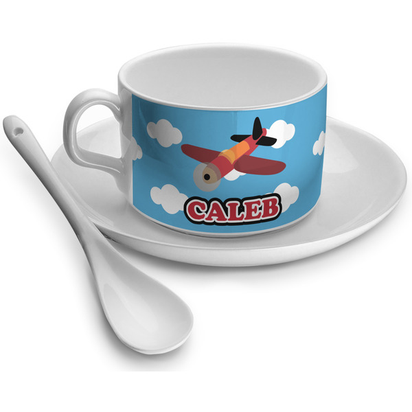 Custom Airplane Tea Cup - Single (Personalized)