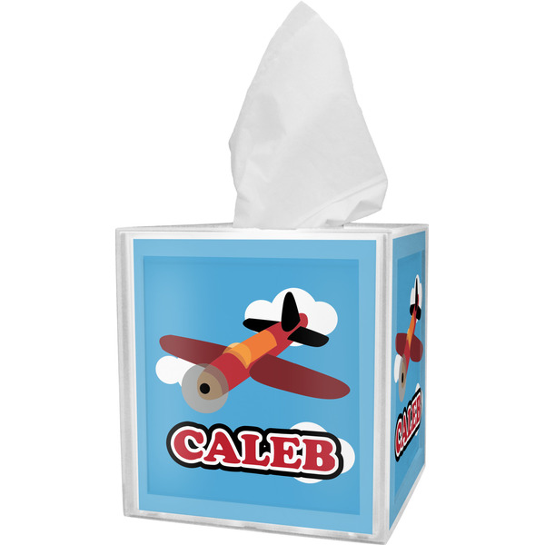 Custom Airplane Tissue Box Cover (Personalized)