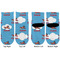 Airplane Toddler Ankle Socks - Double Pair - Front and Back - Apvl