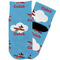 Airplane Toddler Ankle Socks - Single Pair - Front and Back
