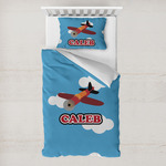 Airplane Toddler Bedding Set - With Pillowcase (Personalized)