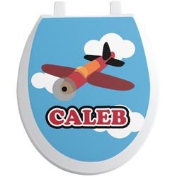 Airplane Toilet Seat Decal (Personalized)