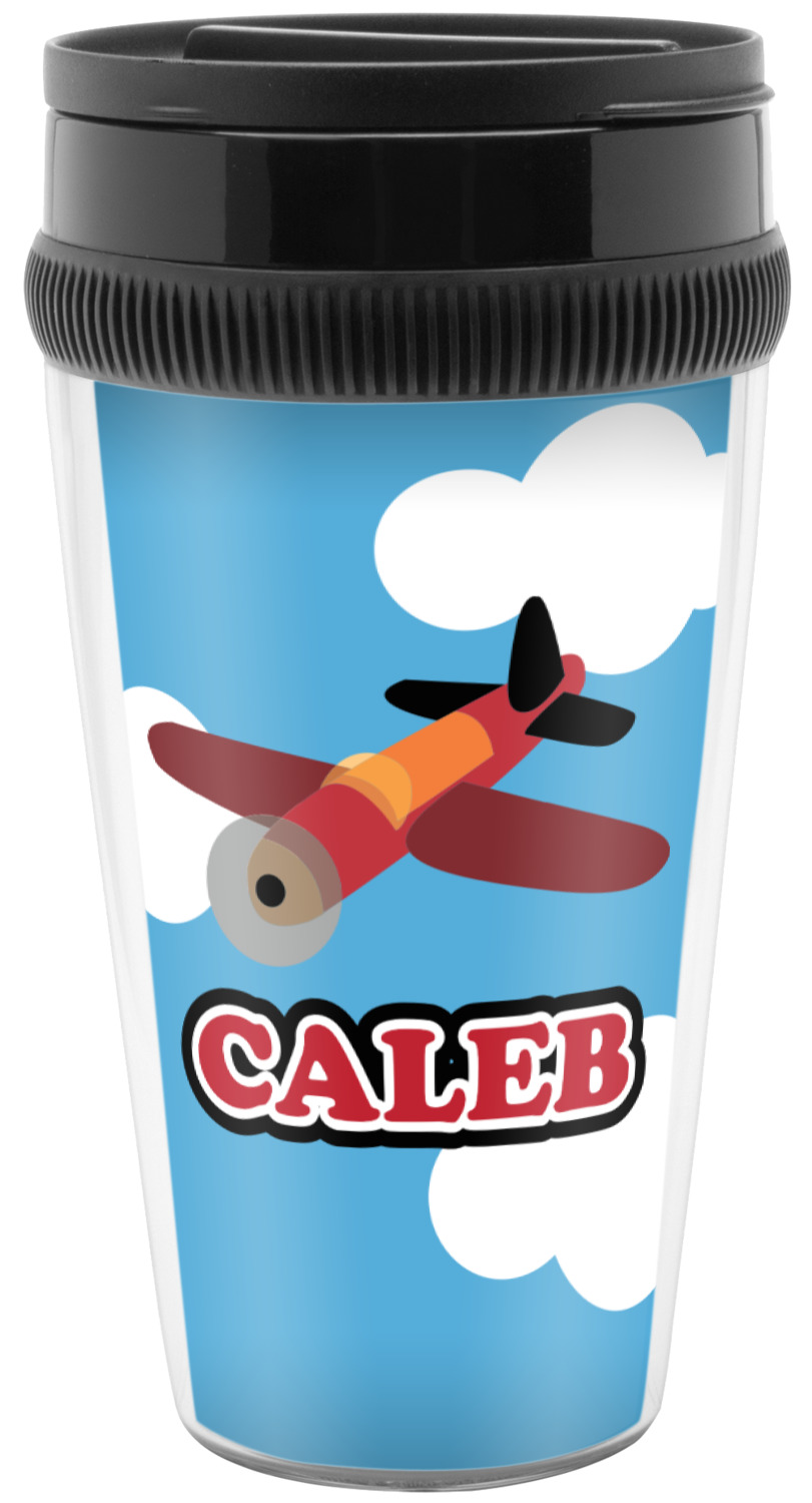 Custom Airplane Acrylic Travel Mug (Personalized) YouCustomizeIt