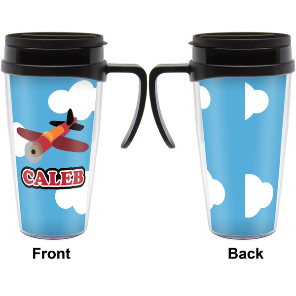 Airplane Travel Mug with Black Handle - Approval