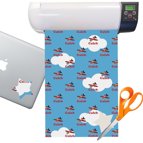 Custom Airplane Sticker Vinyl Sheet (Permanent)