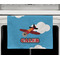 Airplane Waffle Weave Towel - Full Color Print - Lifestyle2 Image