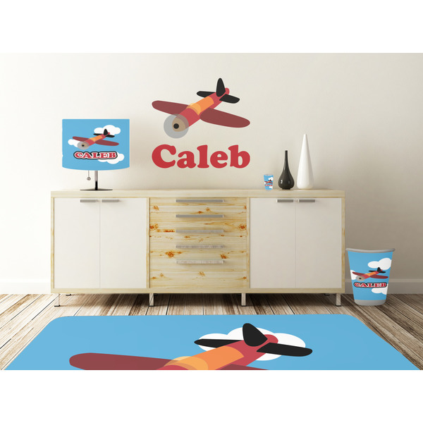 Airplane Wall Graphic Decal Wooden Desk