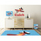 Airplane Wall Graphic Decal Wooden Desk
