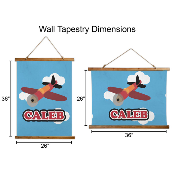 Airplane Wall Hanging Tapestries - Parent/Sizing