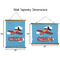 Airplane Wall Hanging Tapestries - Parent/Sizing