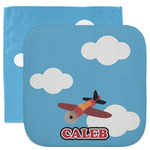 Airplane Facecloth / Wash Cloth (Personalized)