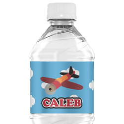 Airplane Water Bottle Labels - Custom Sized (Personalized)